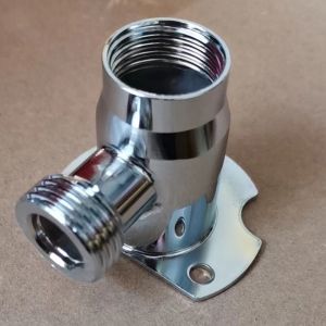 Stainless Steel Wall Mount Extension Adapter 1/2 NPT Rain Shower Faucet Extender Connector Pipe Arm Base Bathroom Accessories