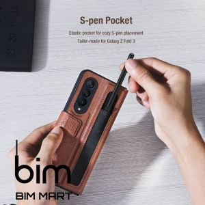 Bao da dành cho Samsung Z Fold 3 5G Nillkin Aoge phong cách sang trọng cao cấp kèm khe cắm bút