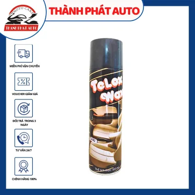 Chai xịt làm bóng da dưỡng nhựa Telox Wax 550ml