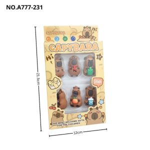 Capybara Toy Figure Set & Italian Brain Rot Collection Cute Mini Character Figures Kids Gift Toy