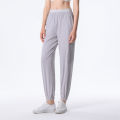 YueJi Yoga Pants for Women High Waist Quick Dry Elastic Loose Sport  Ankle-tied Pants. 