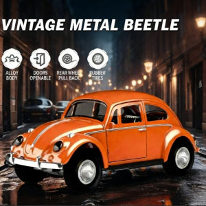 Aoduoyaya 1:36 Classic Retro Beetle Alloy Toy Car Model Metal Diecast Decor Pull Back Car Kids Boys Toy Gift