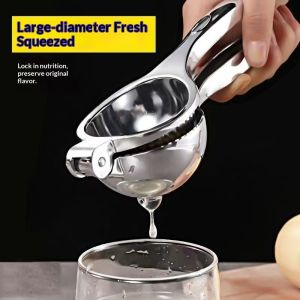 JJT Stainless Steel Manual Citrus Juicer Hand Press Lemon Orange Squeezer