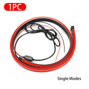 12V 90CM Car LED Strip Brake Lights Universal High Mount Brake Light Cars Red Warming Light For Vehicles Car Accessories