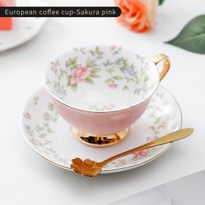 Bincoo cốc cà phê với chiếc đĩa ly gốm cà phê bữa ăn nhẹ buổi chiều tách trà sang trọng và đơn giản cho gia đình và văn phòng 210ml