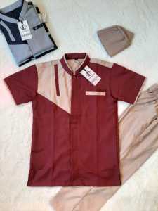 Baju Koko Kurta Ibnu Muslim Setelan Pakaian Muslim Anak Model Pakistan Usia 3-12 Tahun Free Peci