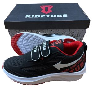 Sepatu Sekolah Anak Laki Laki Sepatu Warna Hitam Murah Tali Perekat Rekat Kecil Tanggung Umur 6-10 Tahun PAUD TK SD SMP SMA Kelas 1 2 3 4 5 6 7 8 9 0-KIDZTUBS1956082024