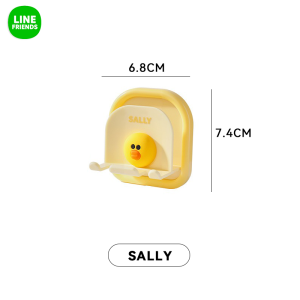 100% Authentic Line Friends Toothbrush Holder Wall-mounted Strong Load-bearing Anti-mildew Multifunctional Wide Range of Applications Birthday Gift LFB397