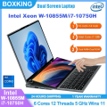 SZBOX Dual Screen Intel Xeon W-10855M/i7-10875H 16 Inch+14 Inch Touch Screen Gaming Laptop Windows 11 DDR4 Dual RAM+Dual ROM Portable Office Notebook Computer PC. 