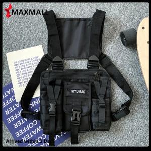 【New Arrival】 ถุงไหล่ Molle Oxford ถุงหน้าอกผู้ชายปรับได้หลายกระเป๋าน้ำหนักเบาสำหรับอุปกรณ์ตั้งแคมป์กลางแจ้ง