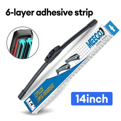 Upgraded 6-layer Universal Rubber Strip Wiper High Quality Silent Wiper Blades Car Windshield Wiper with U-shaped Interface