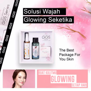 Paket Glowing GGS Paket Perawatan Wajah - Glow Glass Skin Series SR12 Paket Pencerah Wajah Glowing