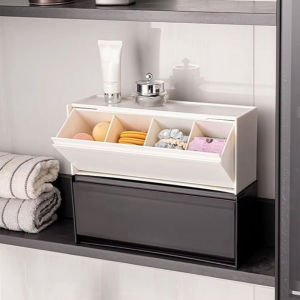 Plastic Magnetic Refrigerator Storage Box Punch Free Removable Side Hanging Storage Rack Wall Mounted Space Saving