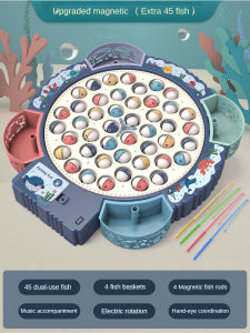 LYZRC Childrens toys Electric rotary magnetic fishing toy Set Child/child interaction 1-3 years old