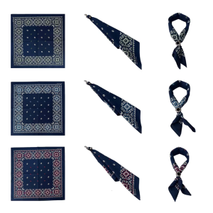 Ethnic Styles Square Bandanas Street Dance Scarf for Men and Women Multi Purpose Headscarves and Handkerchiefs