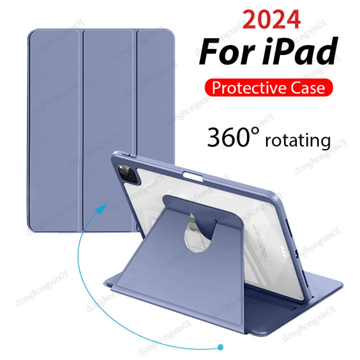 360° Rotating Case For iPad M4 Pro 11 2024 Pro 13 Air 11 Air 13 Pro 11