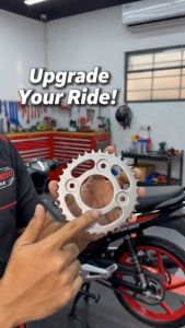 HyperMoto Garage Rear Sprocket 428 34T-45T Durable Steel For XRM Wave125 Bajaj CT100 TMX CG125 Drivetrain Moto Parts