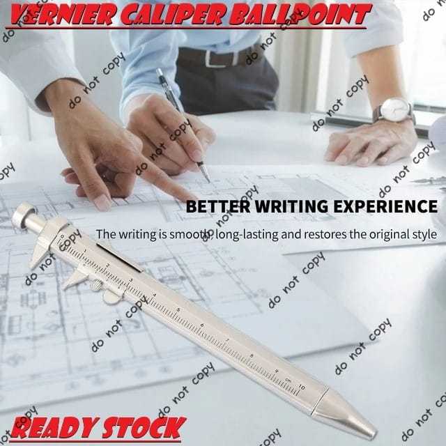 Pen Ukur Sigmat Ballpoint Multifungsi Measuring Tool Scale Ruler