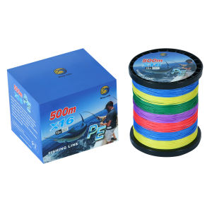 BingoLife Benang Senar Tali Pancing PE 500m Senar PE X12 X16 Lima Warna Memancing Di Laut Profesional Tuna Kerapu Ikan Sturgeon 0.15mm~1.2mm Kuat Max 150kg Fishing Line
