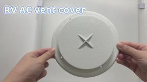 7" Round RV AC Vent Covers 360 ° Air Dispersion White 1-Pack