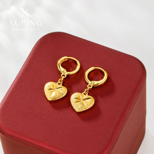 Rantai emas 916 original light luxury minimalist high-end gold heart earrings