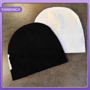 【YANXING4】 หมวกถัก Y2K ชายและหญิง หมวกผ้าแจ็คการ์ดหมวกแฟชั่นอบอุ่นกลางแจ้ง