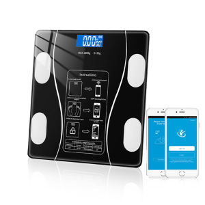 MELEDE Digital Weighing Scale Human Body Fat Scale Analysis Electronic Smart USB Rechargeable Bathroom Health Monitor 