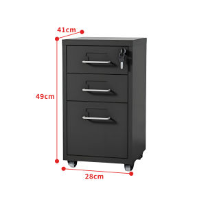 Metal File Cabinet With Drawer/lock /Wheels Mobile Office Storage Large capacity /steel cabinet/office cabinet