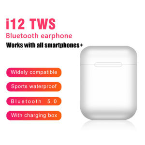 Tai Nghe i12 Bluetooth 5.0 Không Dây Mini Chất Lượng Thương Hiu Chơi Thể Thao Có Mic Hỗ Trợ Gọi Video IOS