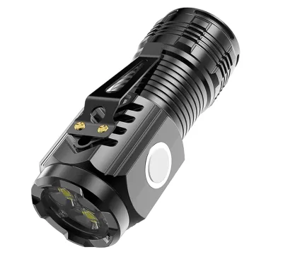 Lampu Senter Led Mini Portable Super Terang Jarak Jauh Usb Rechargeable Untuk Outdoor SUPER TERANG