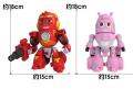 1pcs Cute Animal Robot Larva Figures Assembly Toys Transformation Robot Mecha Car Action Figure Birthday Gift For Children. 