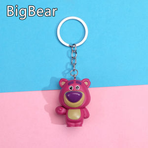 Cute Movie Toy Story 4 Woody Buzz Lightyear PVC Action Figure Keychain Figure Jessie Woody Alien Key Ring Toys for Children Gift