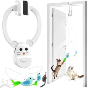 Interactive Cat Toys for Indoor Cats Rechargeable Durable Safe Hanging Cat Toy for Bored Kittens & Adult Cats2026