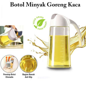 Tempat Minyak Goreng Botol Kaca Kecap Cuka Tempat Minyak Botol Kaca Minyak Botol Minuman Dispenser Minyak Botol Minyak Goreng 630 Ml Terlaris