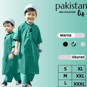 Baju Koko Anak Laki Laki Model Lis Jubah Gamis Pria Bonus Peci