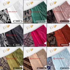 Paket Seragam Bridesmaid Lengkap Wisuda Lamaran Keluarga Kain Batik Kain Tile Motif Kain Satin Maxmara Luxury