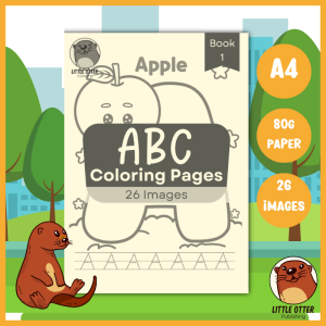 [Bundle] Colouring Book/Pages For Kids Preschoolers and Toddlers - (A4 | 24 Images | 80gsm)|LittleOtterPublishing