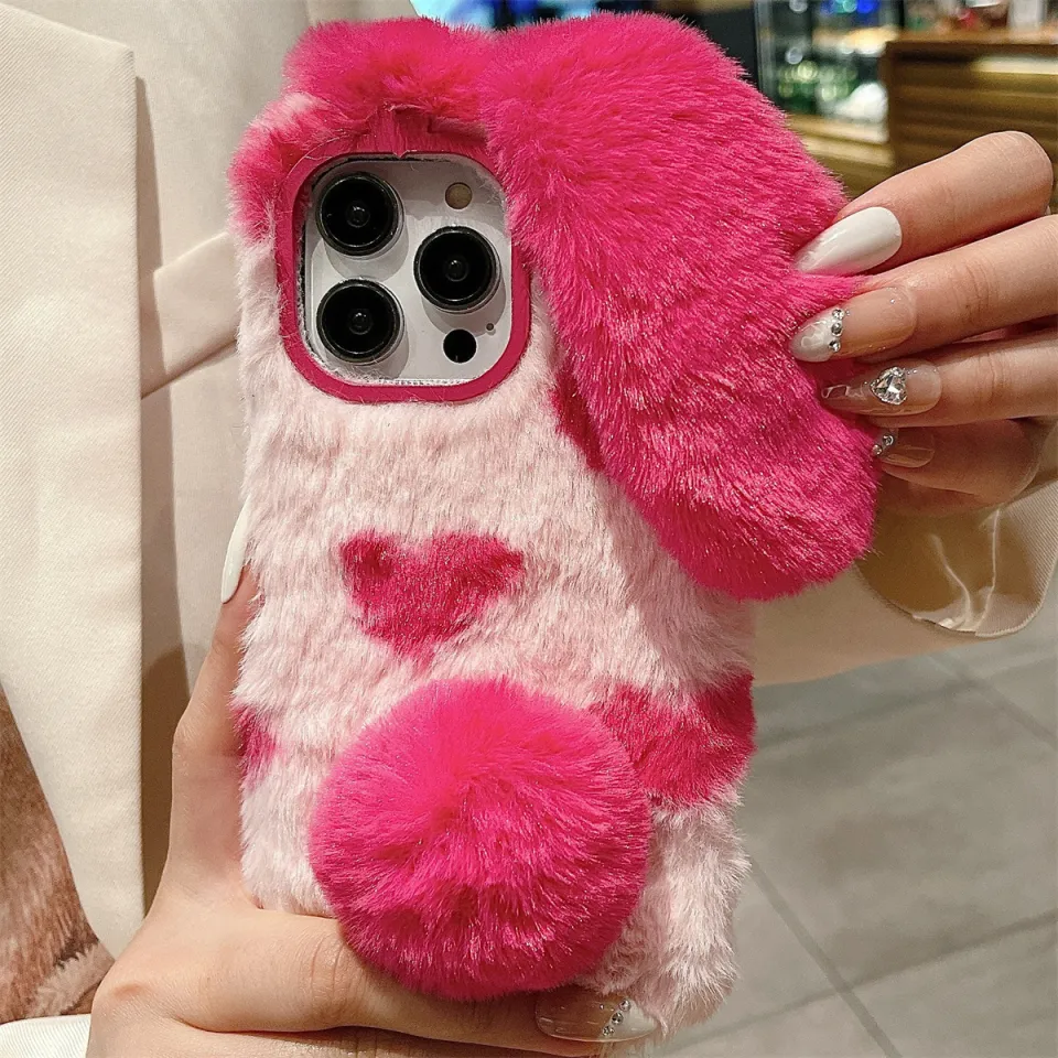 for iPhone 15 14 13 12 11 Pro Max mini X XS XR Plus SE Furry