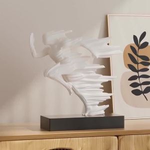 FFBH Creative Character Ornaments Funny Resin Figurines Living Room Modern Art Sculpture Miniature Luxury Nordic Home Decoration H5K8Q