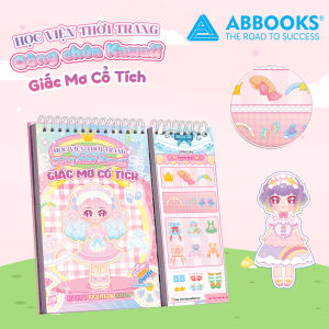 Sách - Sticker Học Viện Thời Trang Công Chúa Kawaii - Giấc Mơ Cổ Tích An Toàn Cho Bé Yêu - ABBOOKS