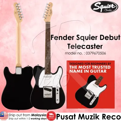 Fender Squier Debut Telecaster Electric Guitar - MATT Black Gitar Elektrik ORIGINAL