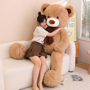 JOJO CASTLE 2024 New Giant SizeTeddy Bear With Bowknot Stuffed Animals  5 Colors Bear Plush Toys 80/100/120/140/160/180cm Human Size  Bear  Doll Pillow Kids Lovers Birthday Valentines Day Gift