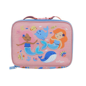 Úc smiggle ban đầu trẻ em túi đựng bữa trưa cô gái túi trái cây Túi xách Nàng Tiên Cá màu cam mát mẻ 9 inch