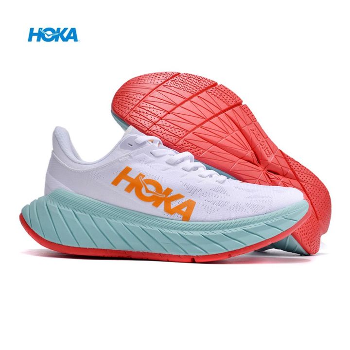 2023 HOKA ONE ONE CARBON X2 Shock Absorption Running shoes White 