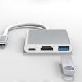 USB Type C To HDMI VGA Adapter Hub 4 in 1 USB3.0 PD Charging Multi 1080P VGA Splitter Converter for MacBook Pro/iPad, HUAWEI Mate 20/30/40 Pro, Samsung Galaxy S22/S8/S9/Note 8 , HDMI Video Adapter Converter. 
