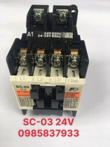 Khởi động từ SC-03 24V Fuji Nhật dùng điều khiển thiết bị điện an toàn hiệu quả tại Máy NTT