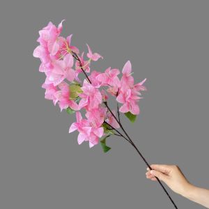 MUSCLEX 76cm Simulation Flower Real Touch 24/51 Heads Silk Flower Lifelike Iron Wire Inner Lining Artificial Plum Blossom Wedding