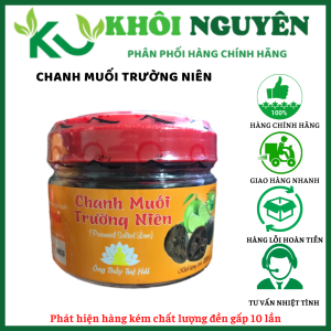 Chanh muối trường niên Quy Nguyên hũ 220g - chùa Long Hương