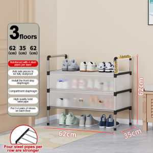 3/4/5/6/7 Layer Shoe rack organizer with cover Dustproof shoe rack organizer Waterproof shoe Storage