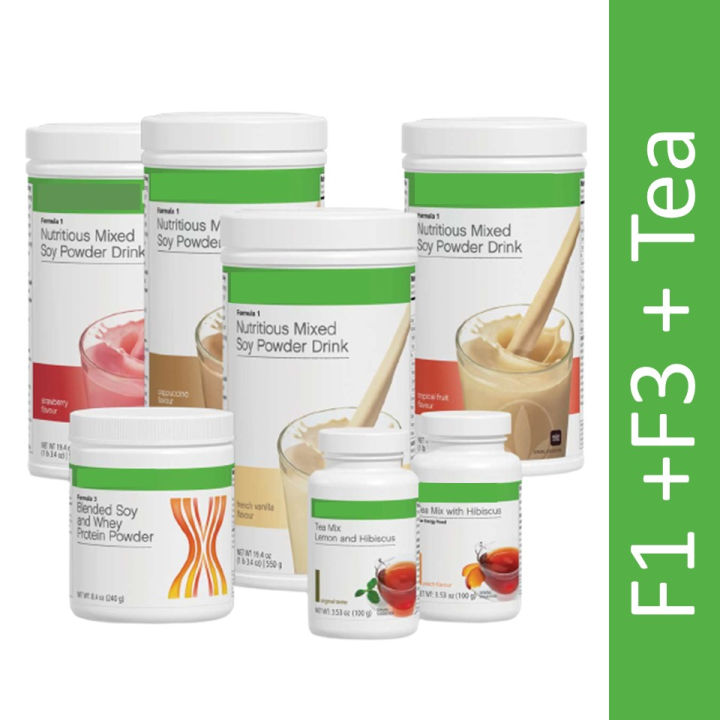 Burn Fat Herbalifefoula1 (f1)+foula 3 Protein+tea Mix 